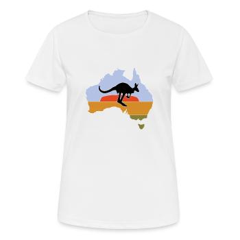 Australie - T-shirt respirant Femme - blanc - Devant - AI Model Female 172 dark (172cm)