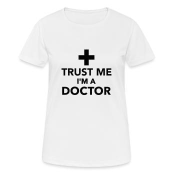 Arzt - Frauen T-Shirt atmungsaktiv - Weiß - Vorne - AI Model Female 172 dark (172cm)