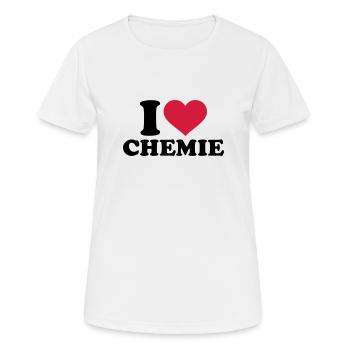 Chemie - Frauen T-Shirt atmungsaktiv - Weiß - Vorne - AI Model Female 172 dark (172cm)