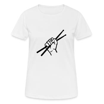 Batterie - T-shirt respirant Femme - blanc - Devant - AI Model Female 172 dark (172cm)