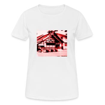 Tempel in Nara, Japan. - Frauen T-Shirt atmungsaktiv - Weiß - Vorne - AI Model Female 172 dark (172cm)