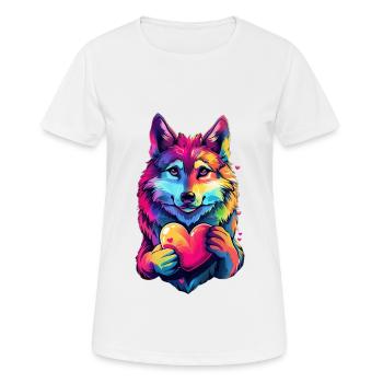 Wolf - Women's Breathable T-Shirt - white - Front - AI Model Female 172 dark (172cm)