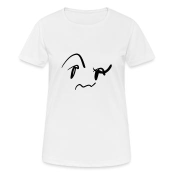 form linie - Frauen T-Shirt atmungsaktiv - Weiß - Vorne - AI Model Female 172 dark (172cm)
