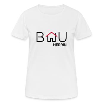Bauherrin - Frauen T-Shirt atmungsaktiv - Weiß - Vorne - AI Model Female 172 dark (172cm)