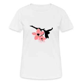 Cherry Blossom - T-shirt respirant Femme - blanc - Devant - AI Model Female 172 dark (172cm)