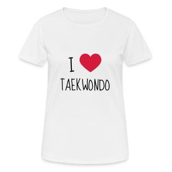 Taekwondo Taekwondoin Tae-Kwon-Do Tae Kwon Do - Women's Breathable T-Shirt - white - Front - AI Model Female 172 dark (172cm)