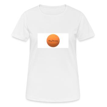 Stay Strong - T-shirt respirant Femme - blanc - Devant - AI Model Female 172 dark (172cm)