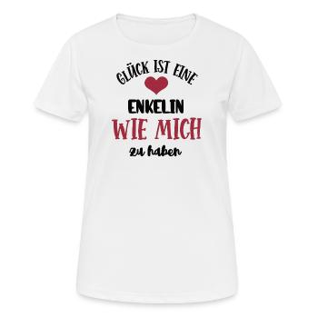Enkelin Mädchen Enkelkind Enkelinnen Enkeltochter - Frauen T-Shirt atmungsaktiv - Weiß - Vorne - AI Model Female 172 dark (172cm)