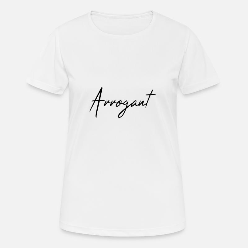 Arrogant - Women's Breathable T-Shirt - white