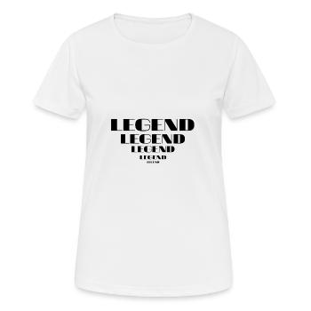 légende - T-shirt respirant Femme - blanc - Devant - AI Model Female 172 dark (172cm)