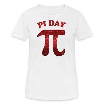 Pi Day - Frauen T-Shirt atmungsaktiv - Weiß - Vorne - AI Model Female 172 dark (172cm)