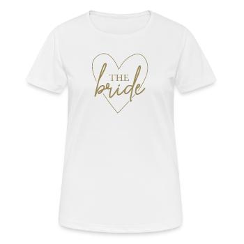 Hello Bride - la mariée - T-shirt respirant Femme - blanc - Devant - AI Model Female 172 dark (172cm)