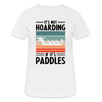 Drachenboot Trainer und Drachenboot - Frauen T-Shirt atmungsaktiv - Weiß - Vorne - AI Model Female 172 dark (172cm)