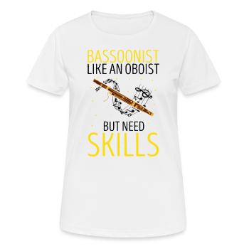 Orchestra and woodwind instrument - Women's Breathable T-Shirt - white - Front - AI Model Female 172 dark (172cm)