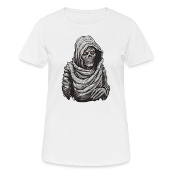Mummy Halloween Trick or Treat Disguise - Women's Breathable T-Shirt - white - Front - AI Model Female 172 dark (172cm)