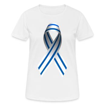Paix pour Israël - Loop - T-shirt respirant Femme - blanc - Devant - AI Model Female 172 dark (172cm)