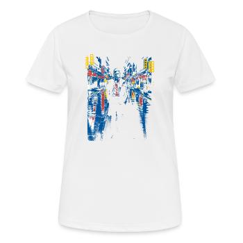 .point_city__soho - Women's Breathable T-Shirt - white - Front - AI Model Female 172 dark (172cm)
