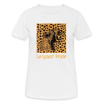 Leopard animal leopard pattern cat - Women's Breathable T-Shirt - white - Front - AI Model Female 172 dark (172cm)