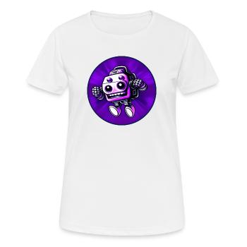 Wahnsinniger Roboter 01 - Frauen T-Shirt atmungsaktiv - Weiß - Vorne - AI Model Female 172 dark (172cm)