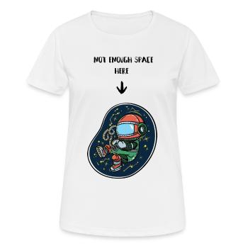 Schwangerschaftsdesign - Nicht genug Platz - Frauen T-Shirt atmungsaktiv - Weiß - Vorne - AI Model Female 172 dark (172cm)