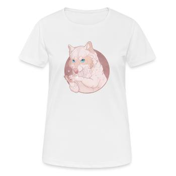 Raccoon - Brilliant! - Women's Breathable T-Shirt - white - Front - AI Model Female 172 dark (172cm)
