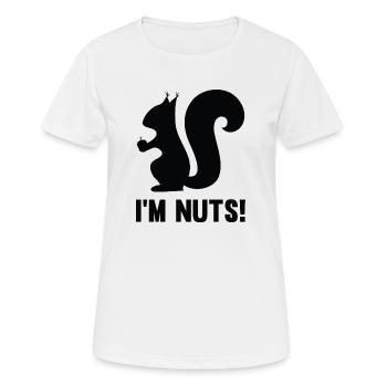 Je suis fou - T-shirt respirant Femme - blanc - Devant - AI Model Female 172 dark (172cm)