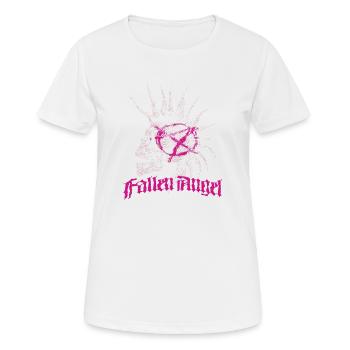 Skull Punk Spikes Inschrift Red Punk Anarchy Ró - Frauen T-Shirt atmungsaktiv - Weiß - Vorne - AI Model Female 172 dark (172cm)