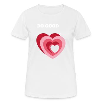 DO GOOD - Women's Breathable T-Shirt - white - Front - AI Model Female 172 dark (172cm)