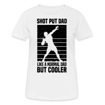 Lancer du poids - T-shirt respirant Femme - blanc - Devant - AI Model Female 172 dark (172cm)