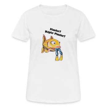 Taucher - Welcher Taucher - Frauen T-Shirt atmungsaktiv - Weiß - Vorne - AI Model Female 172 dark (172cm)