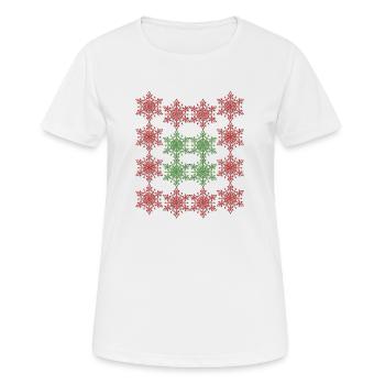 Red Stars - Women's Breathable T-Shirt - white - Front - AI Model Female 172 dark (172cm)