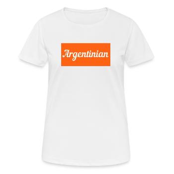 Argentinier - Frauen T-Shirt atmungsaktiv - Weiß - Vorne - AI Model Female 172 dark (172cm)
