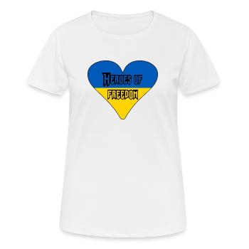 Heroes of freedom - Women's Breathable T-Shirt - white - Front - AI Model Female 172 dark (172cm)