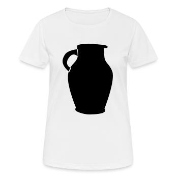 Bembel Bembel Bembel - Frauen T-Shirt atmungsaktiv - Weiß - Vorne - AI Model Female 172 dark (172cm)