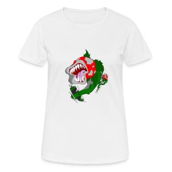 plante carnivore - T-shirt respirant Femme - blanc - Devant - AI Model Female 172 dark (172cm)