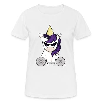 Licorne Grunge - T-shirt respirant Femme - blanc - Devant - AI Model Female 172 dark (172cm)