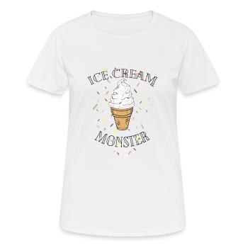 L'été arrive bientôt - T-shirt respirant Femme - blanc - Devant - AI Model Female 172 dark (172cm)