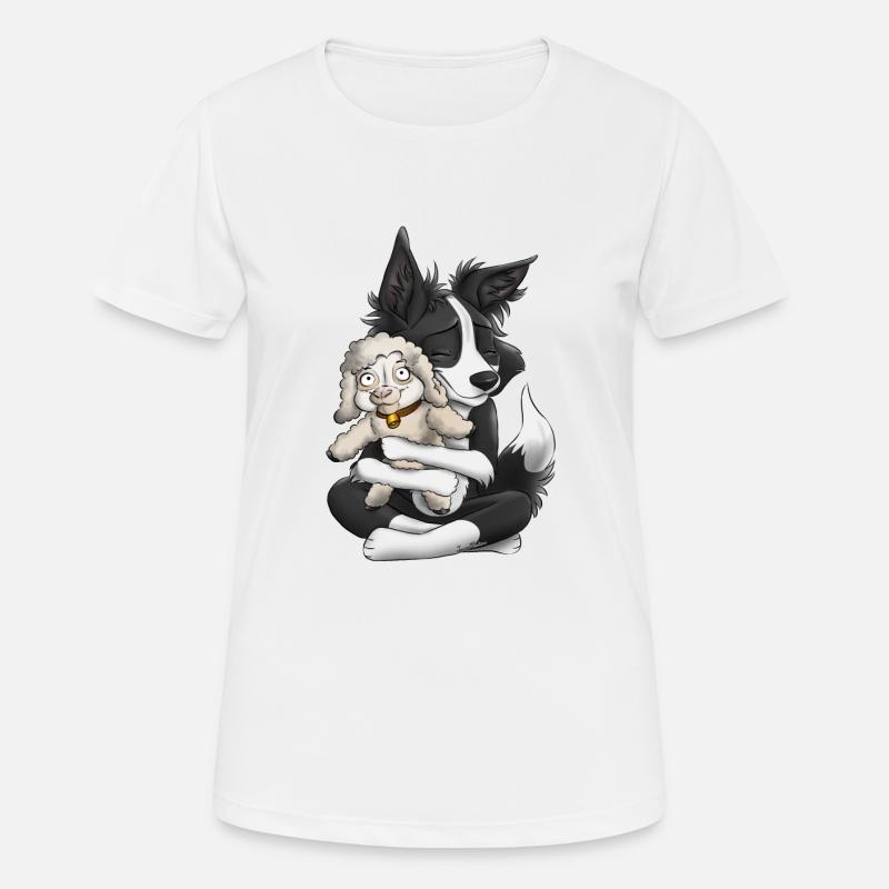 Ich bin ein Schäferhund - schwarz - Frauen T-Shirt atmungsaktiv - Weiß