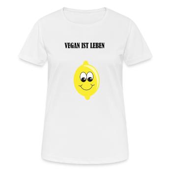 zitrone - Frauen T-Shirt atmungsaktiv - Weiß - Vorne - AI Model Female 172 dark (172cm)