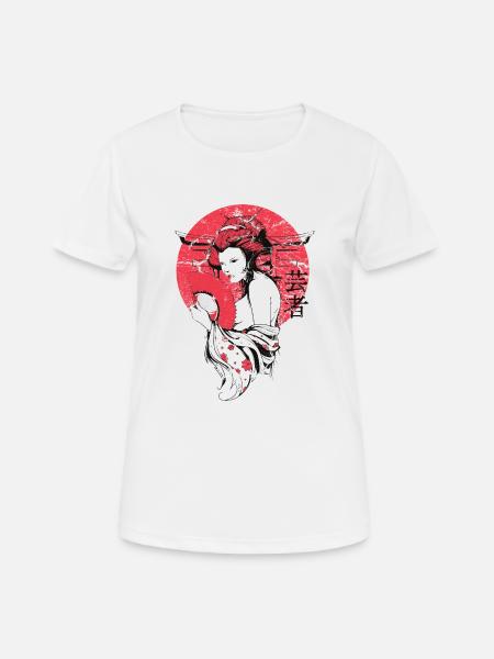 Japan Sonne - Frauen T-Shirt atmungsaktiv - Weiß