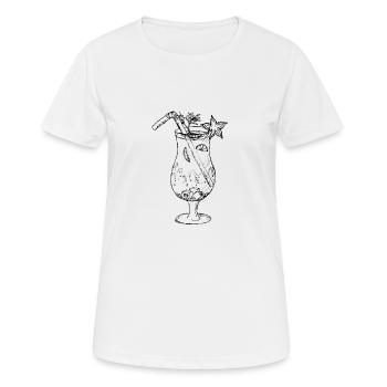 Frischer Limetten Cocktail - Frauen T-Shirt atmungsaktiv - Weiß - Vorne - AI Model Female 172 dark (172cm)