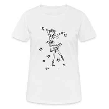 Ballerina - Les gardiens d'Orbis - T-shirt respirant Femme - blanc - Devant - AI Model Female 172 dark (172cm)