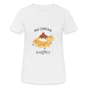 gaufres - T-shirt respirant Femme - blanc - Devant - AI Model Female 172 dark (172cm)