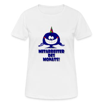 Mitarbeiter des Monats - Frauen T-Shirt atmungsaktiv - Weiß - Vorne - AI Model Female 172 dark (172cm)
