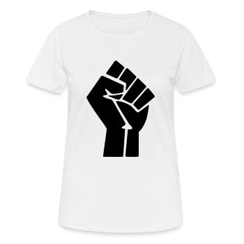 Revolution - Frauen T-Shirt atmungsaktiv - Weiß - Vorne - AI Model Female 172 dark (172cm)