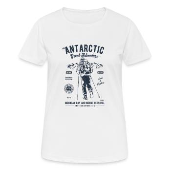 Antarctic Adventure - Frauen T-Shirt atmungsaktiv - Weiß - Vorne - AI Model Female 172 dark (172cm)
