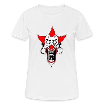Tekno Clown - T-shirt respirant Femme - blanc - Devant - AI Model Female 172 dark (172cm)