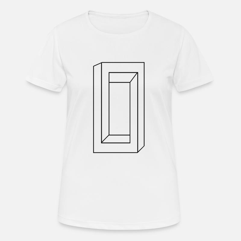 Optical Illusion - Women's Breathable T-Shirt - white