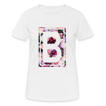 B - T-shirt respirant Femme - blanc - Devant - AI Model Female 172 dark (172cm)