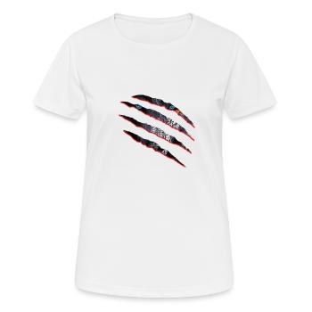 Wolfskralle - T-shirt respirant Femme - blanc - Devant - AI Model Female 172 dark (172cm)